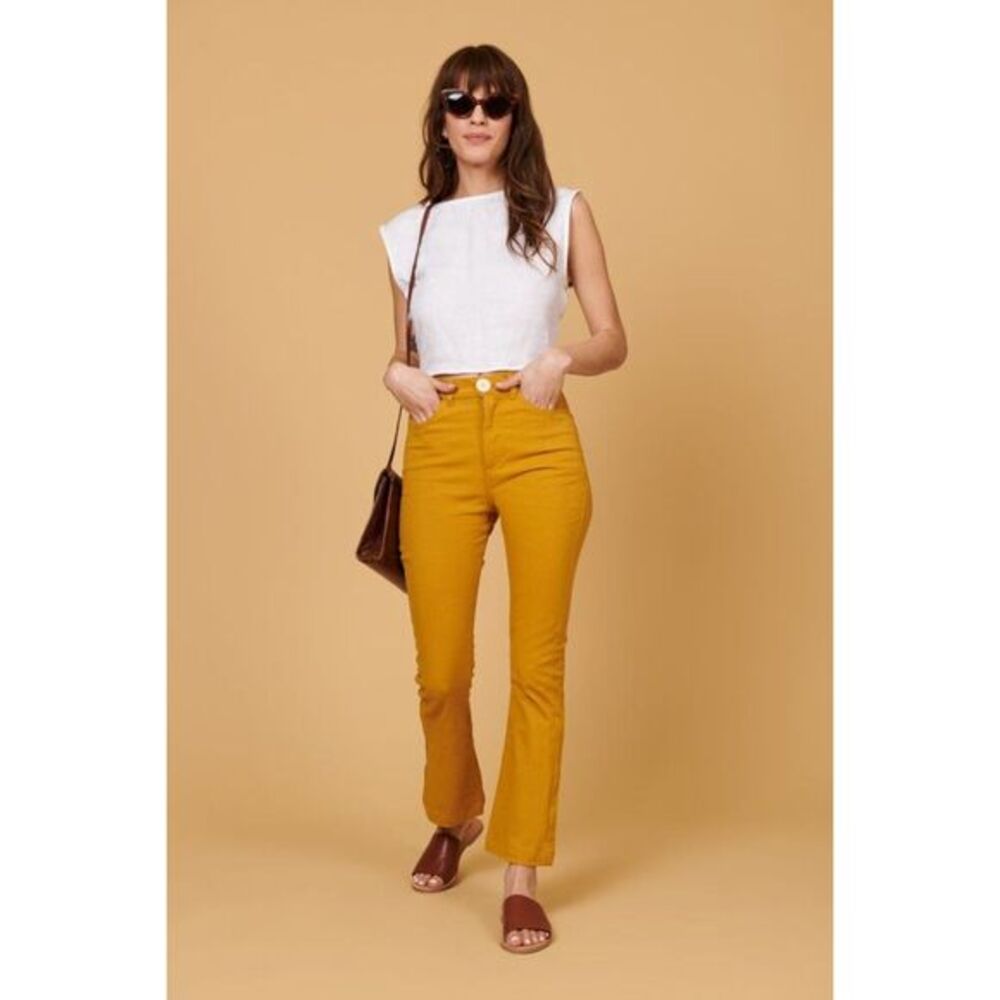 Whimsy + Row Organic Cotton Mustard Yellow Pants 31